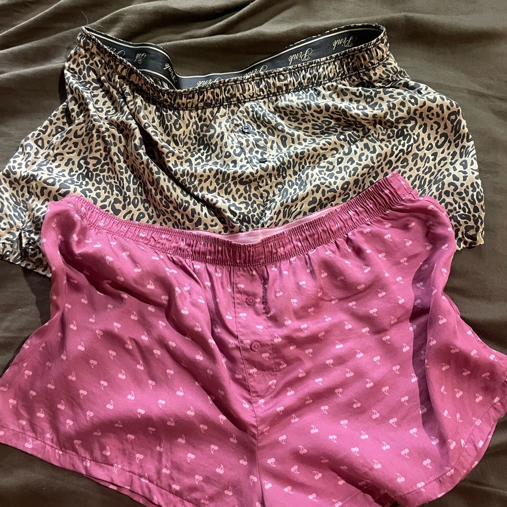 Leopard and pink cherries Victoria’s Secret Pink sleep Shorts Set